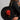 Jewel Bag with Laminated Black Raffia and Orange Silk Flower