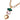 Collana con cristalli Cabochon rosa e smeraldo