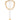 Citrine Quartz Necklace with Crystallized Narcissus Flower