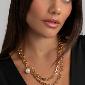 Necklace with Majorca Pearl