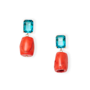 Oceanic Coral Boho Chic Earrings