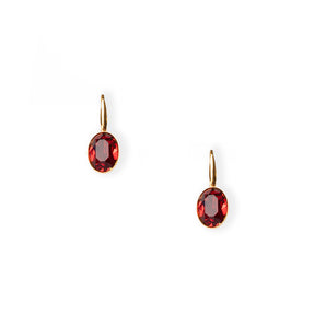 Chic earrings with Swarovski Ruby Crystals