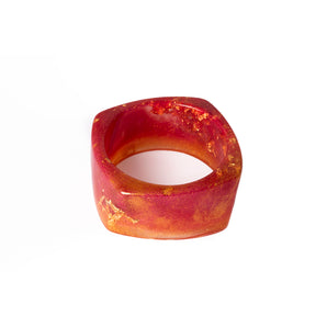 Resin Bracelet with Gold Leaf