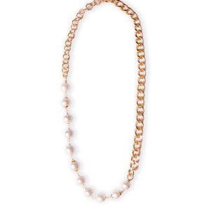 Necklace with Large Round White Pearls