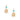 Turquoise Arabesque Earrings with White Beads